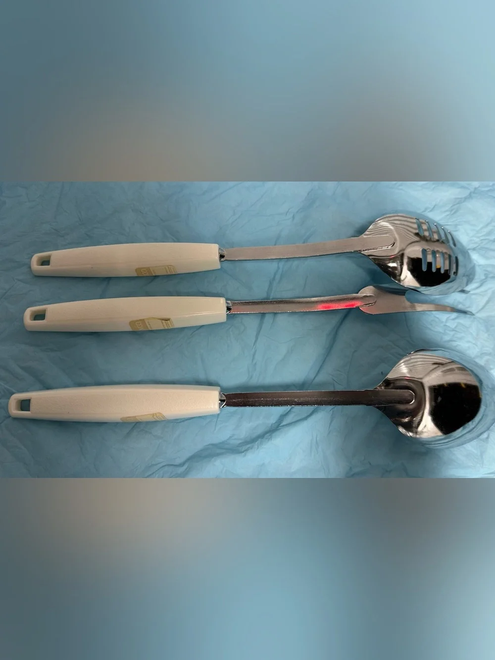 Vintage Ecko USA Spice of Life Utensils 1970’s Slotted Spoon & Fork Set 3 pieces